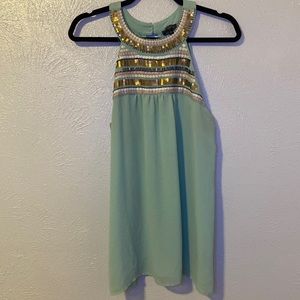 The Limited Seafoam green halter top